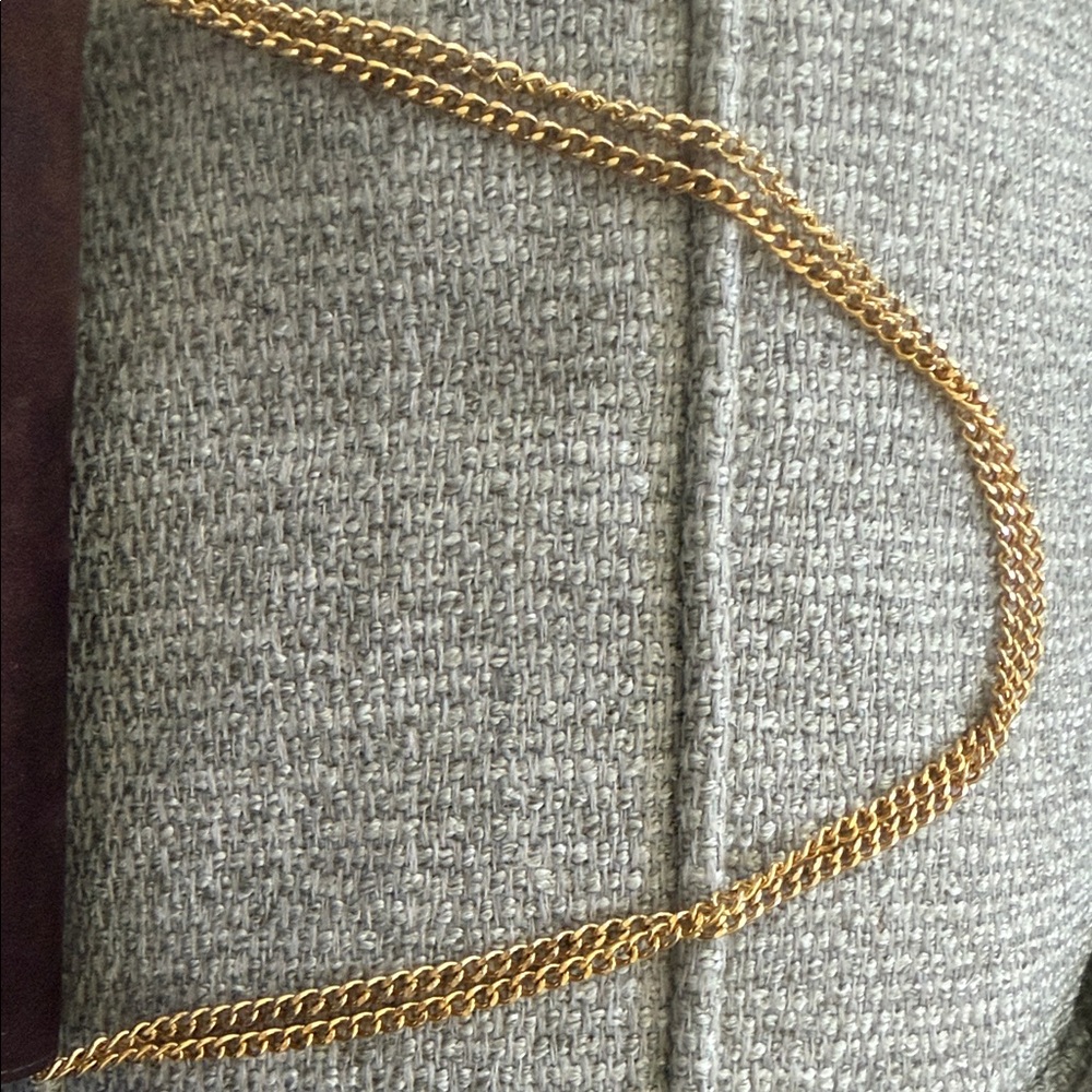 Gucci Brown Suede Crossbody Bag with Gold Chain - Picture 15 of 15